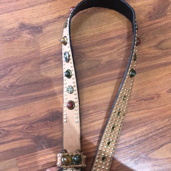 LeatherRock Stone and studded leather belt size S main image 6